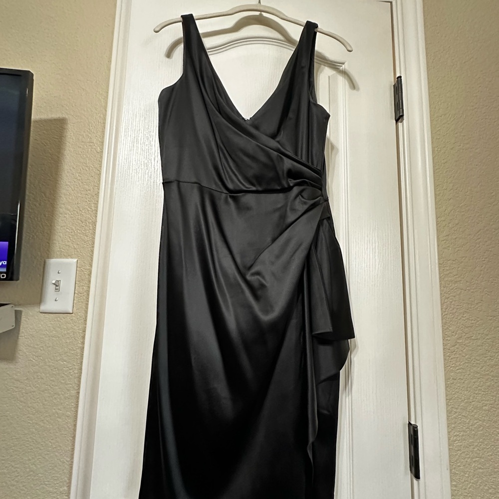Elegant Black Wrap Dress